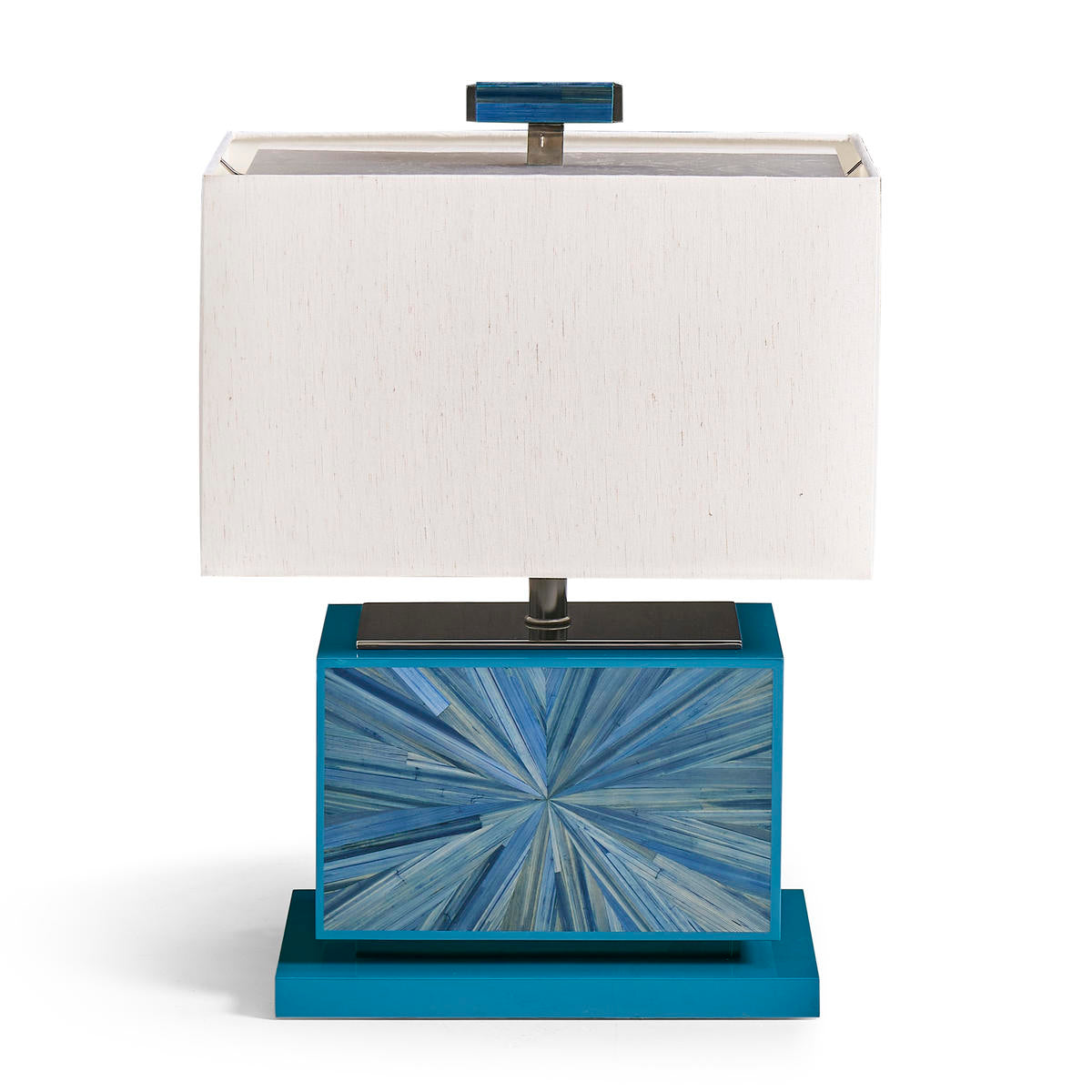 Jonathan Charles Sapphire Horizontal Table Lamp