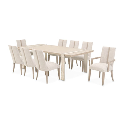 Michael Amini Lotus Bay Wide Rectangular Dining Table - Sand