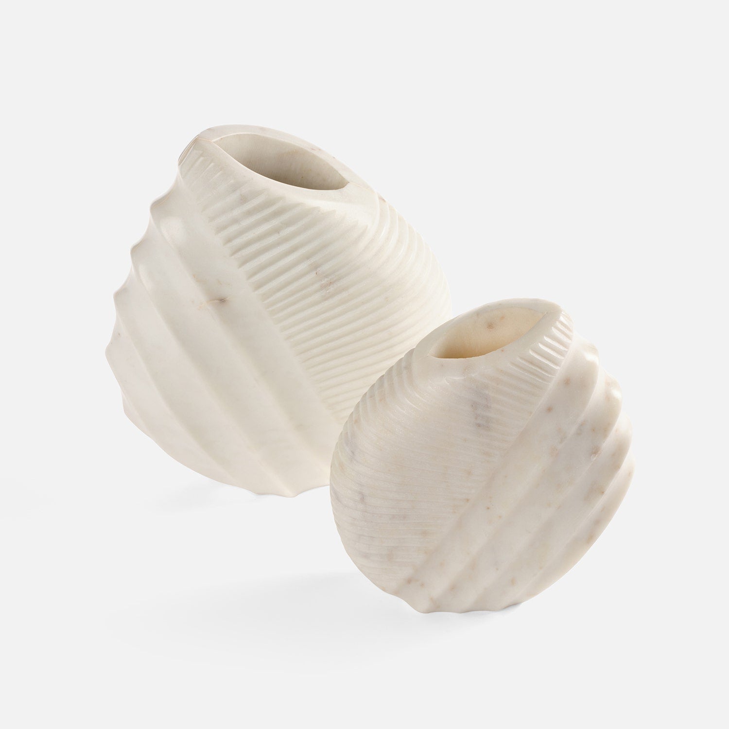 Alomar Elegant Marble Vase - Set of 2