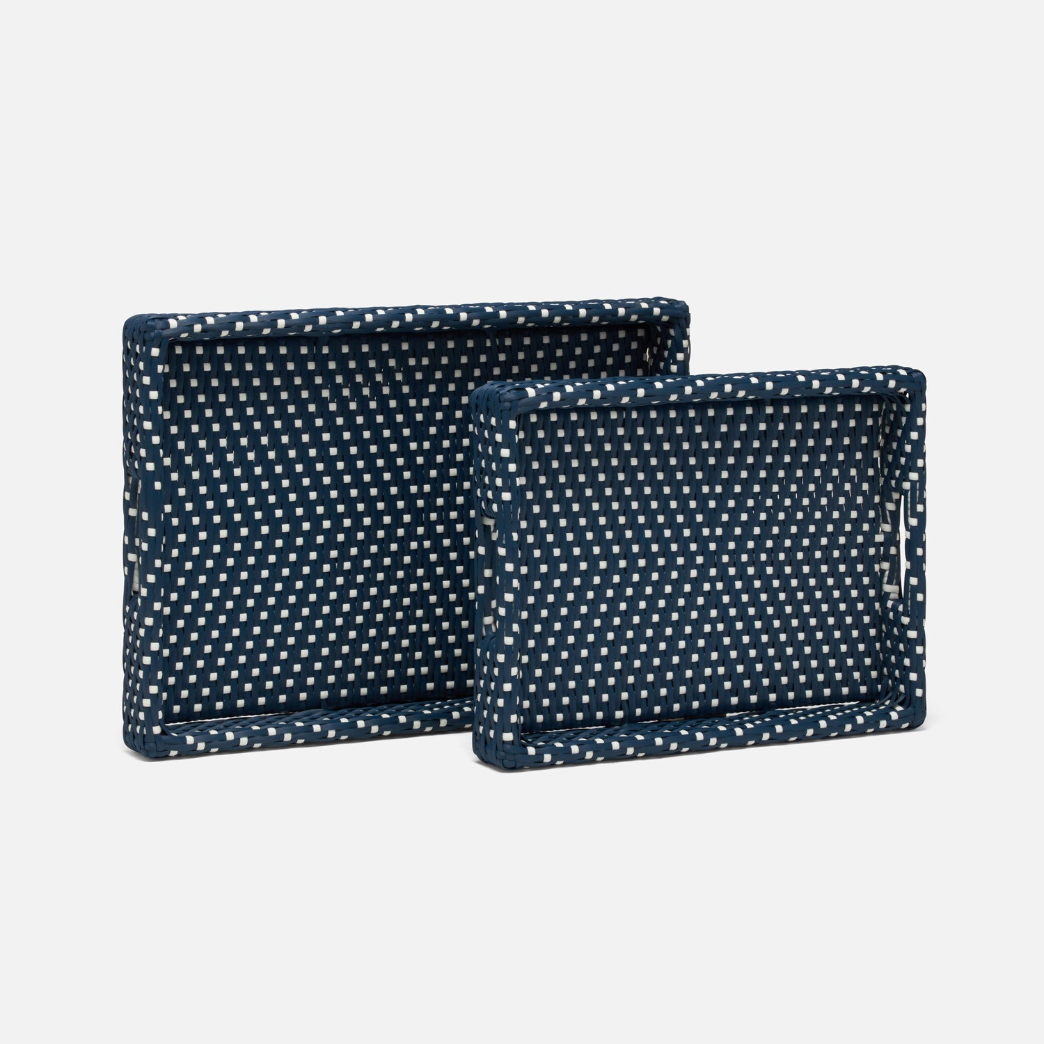 Avanna Faux Wicker Tray - Set of 2