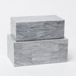 Bacall Stone Box - Set of 2