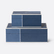 Breck Faux Shagreen Box - Set of 2
