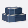 Breck Faux Shagreen Box - Set of 2