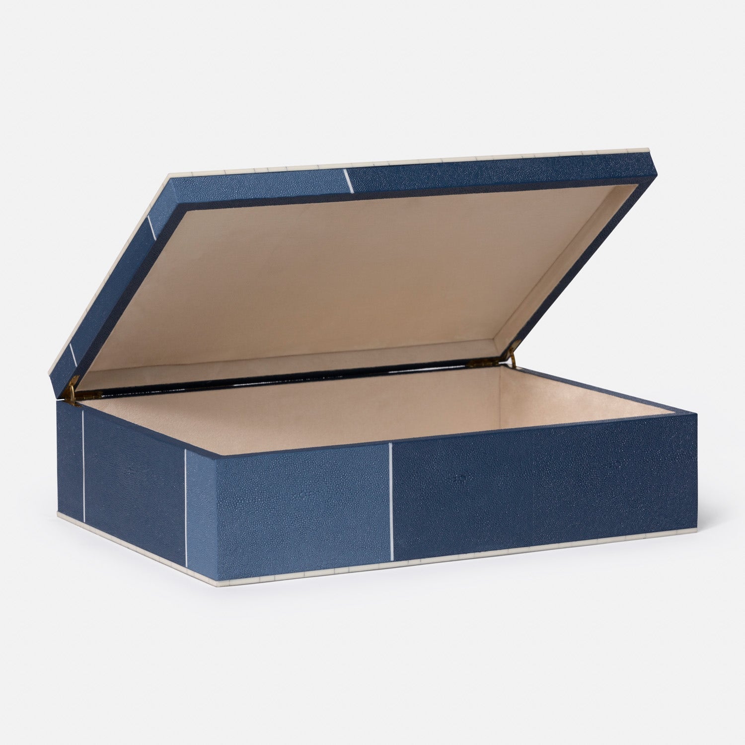 Breck XL Faux Shagreen Box