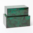 Brielle Emerald Tab Box - Set of 2