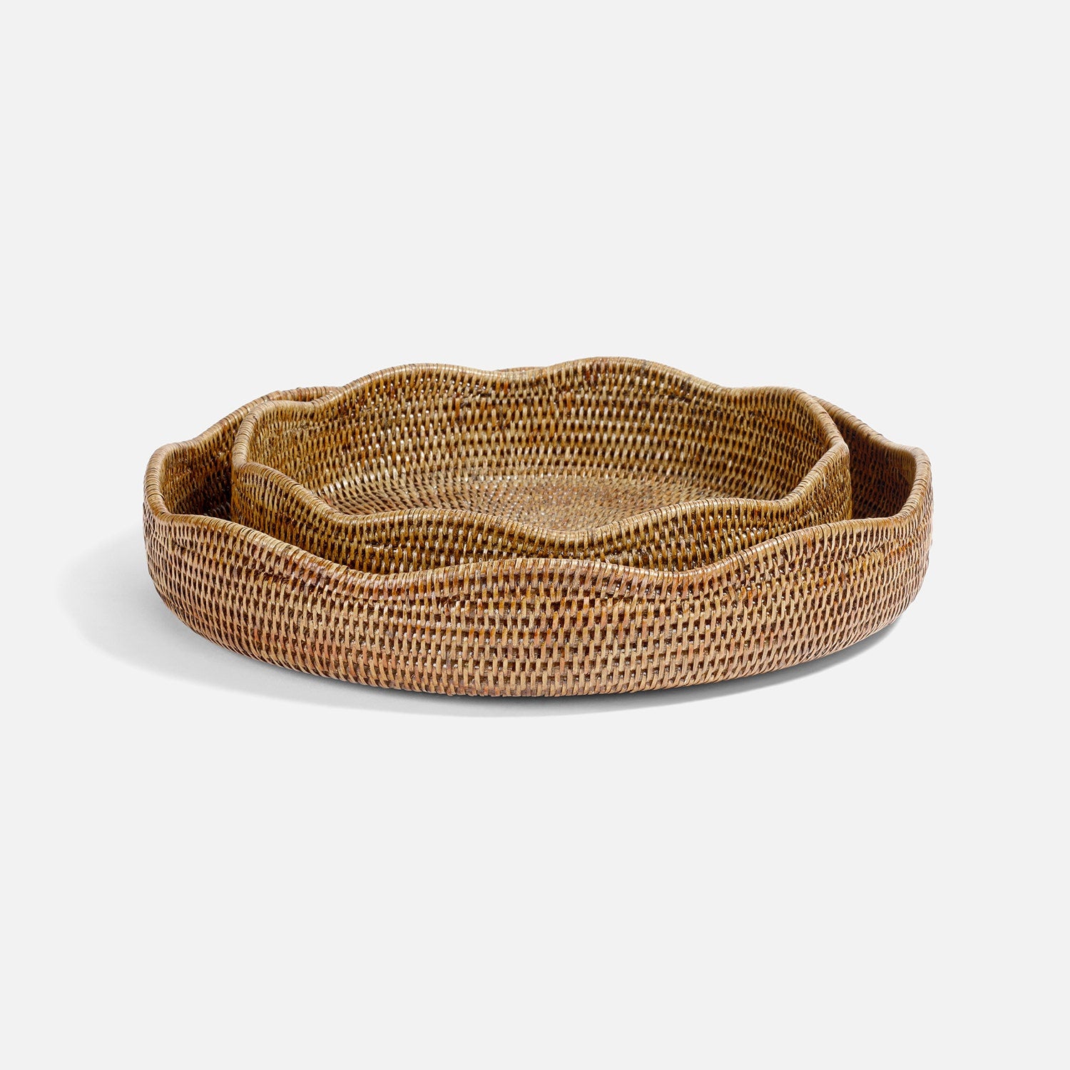 Chianna Rattan Tray - Set of 2
