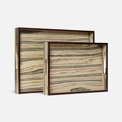 Clement Veneer Tray - Set of 2