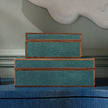 Cooper Faux Shagreen Box - Set of 2