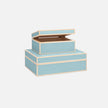 Cooper Faux Shagreen Box - Set of 2