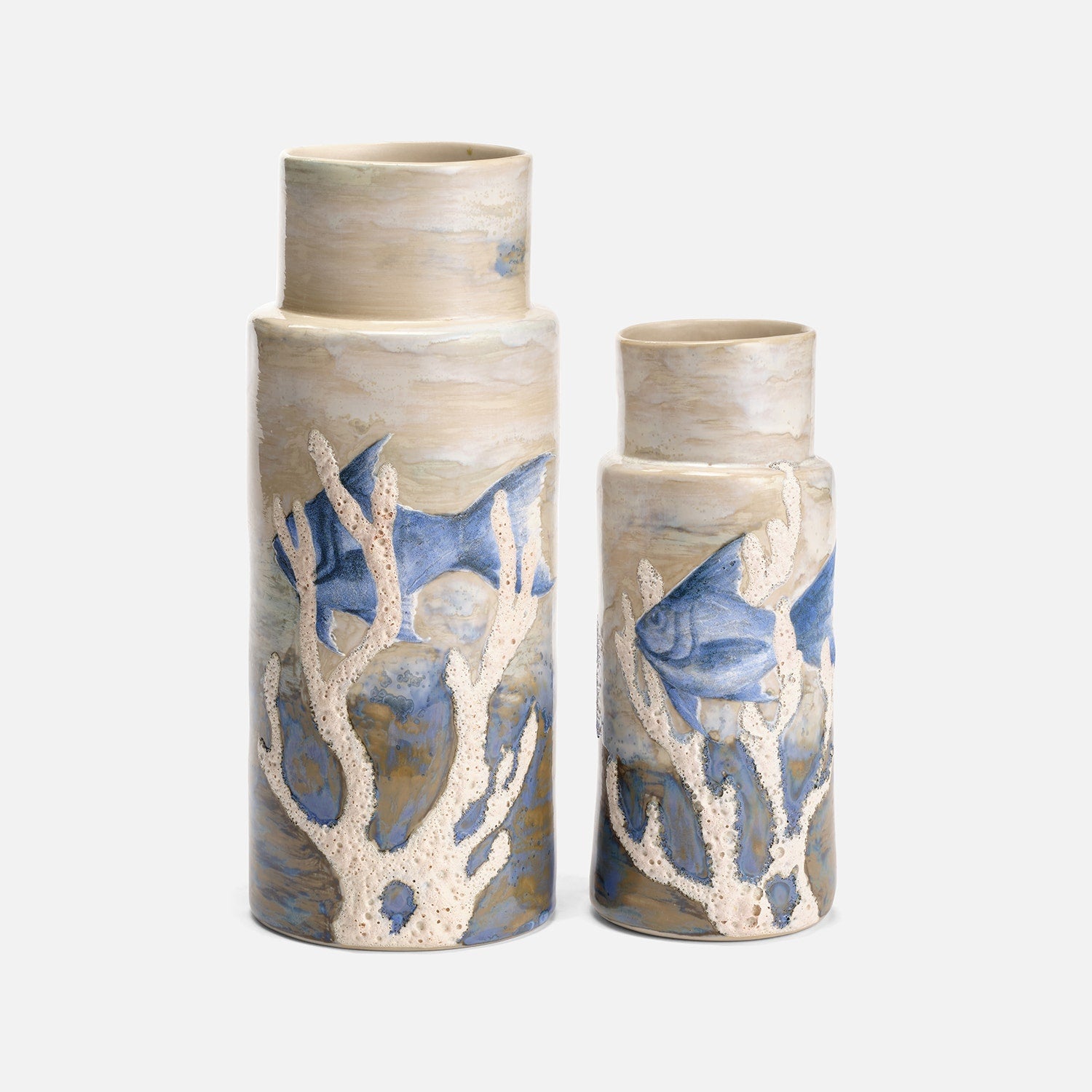 Coralie Two-Tier Vase - Set of 2