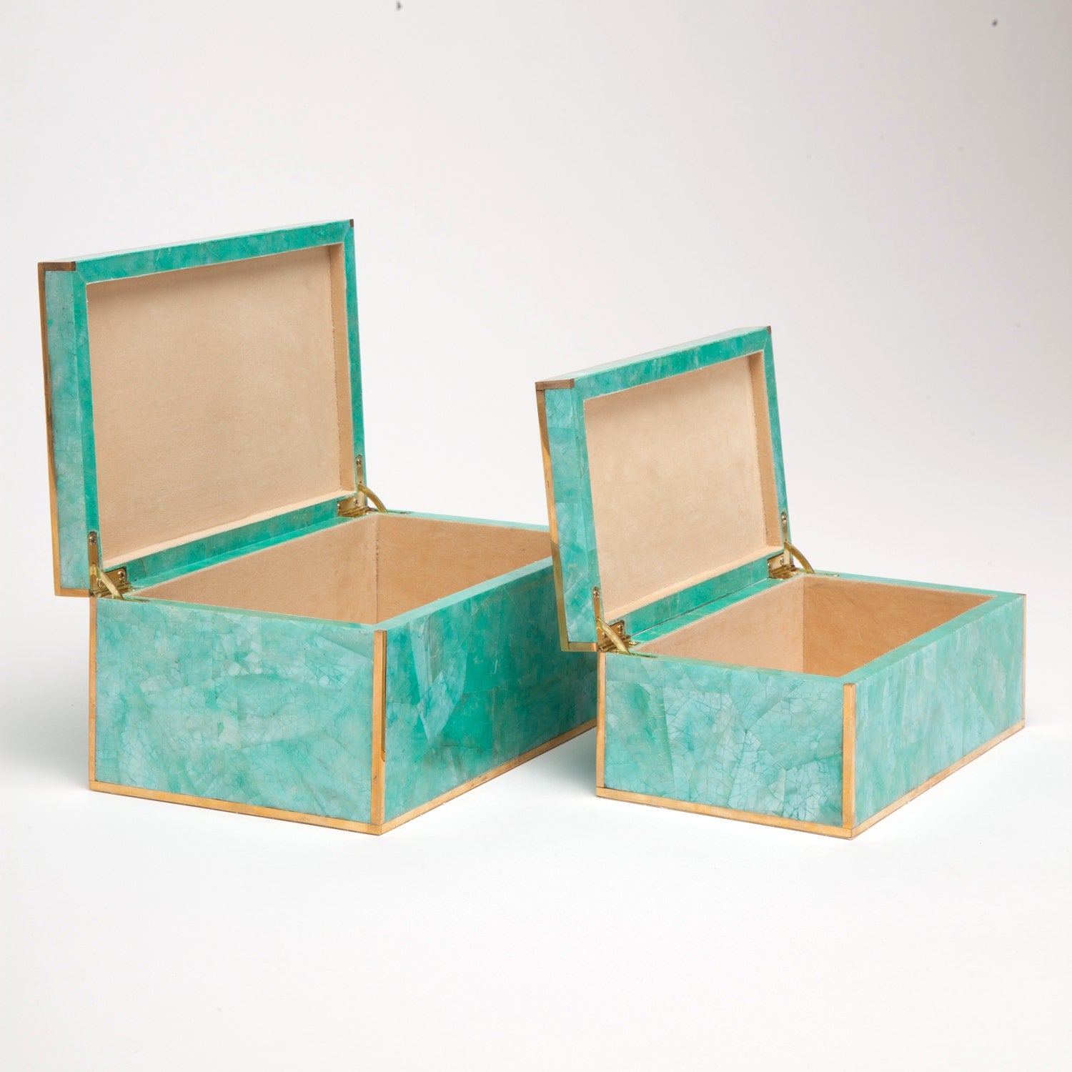 Erin Cracked Clamstone Box - Set of 2