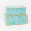 Erin Cracked Clamstone Box - Set of 2