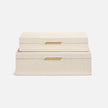 Grayson Faux Shagreen Box - Set of 2