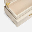 Grayson Faux Shagreen Box - Set of 2