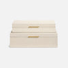Grayson Faux Shagreen Box - Set of 2