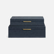 Grayson Faux Shagreen Box - Set of 2