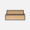 Hammet Natural Raffia Decorative Box - Set of 2