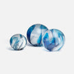 Helios Clear Resin Decorative Sphere Set - Set of 3
