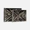 Ian Dual-Tone Veneer Tray - Set of 2
