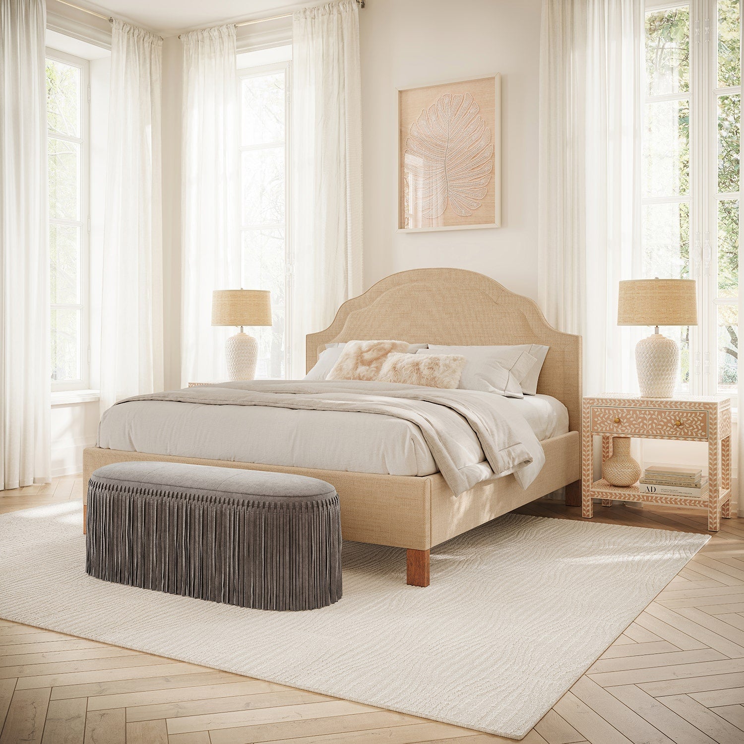 Lily Decorative Fur Pillow