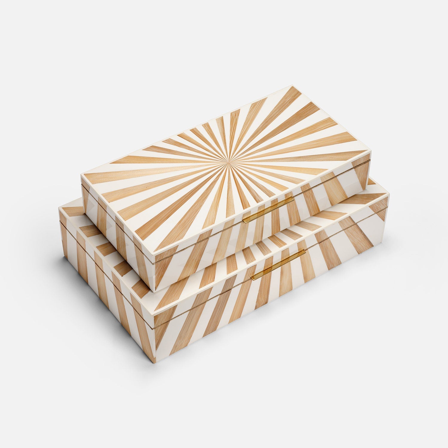 Madden Resin Bamboo Box - Set of 2
