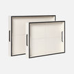 Merth Leather Tray - Set of 2