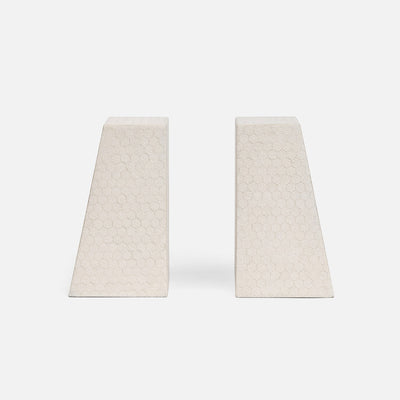 Rene Faux Shagreen Bookend Set
