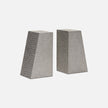 Rene Faux Shagreen Bookend Set