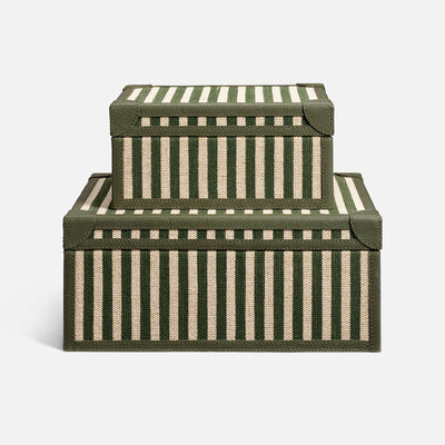 Sawyer Jute & Leather Box - Set of 2