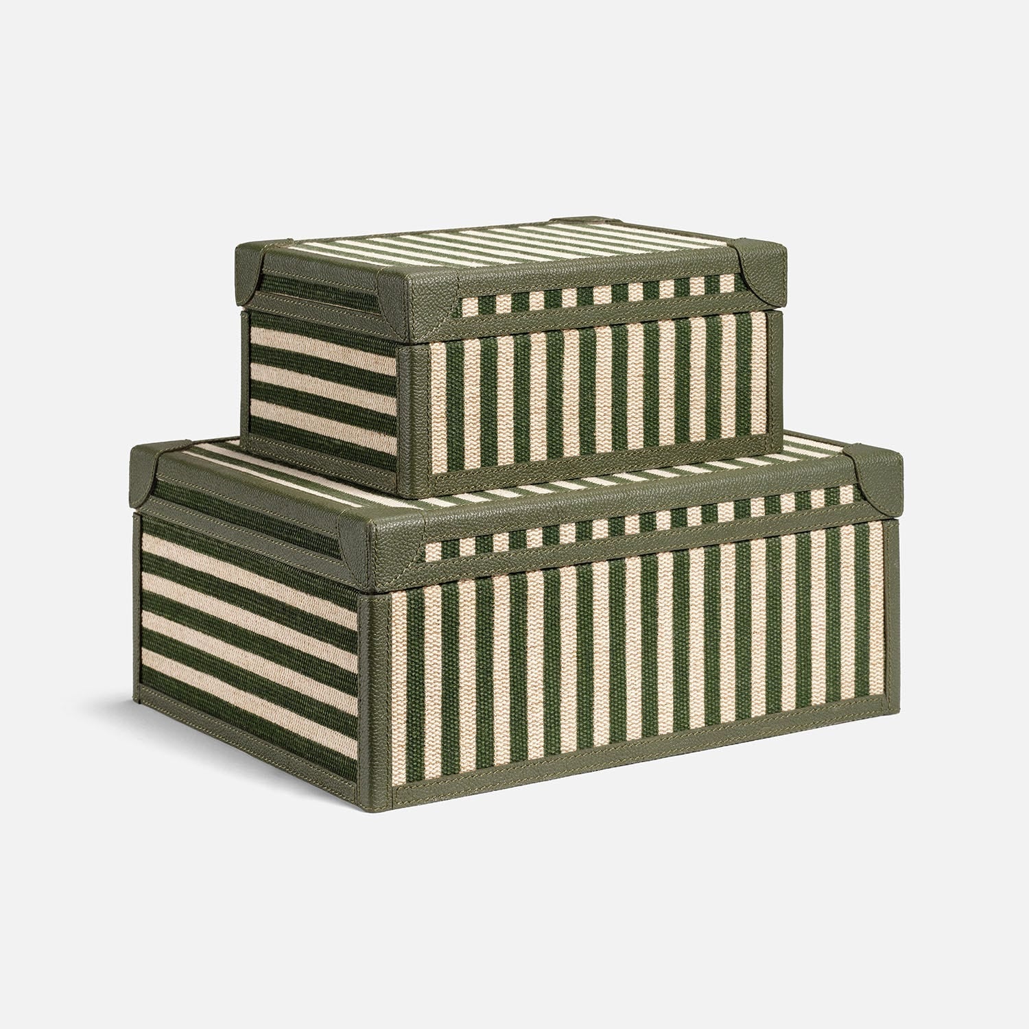 Sawyer Jute & Leather Box - Set of 2
