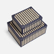 Sawyer Jute & Leather Box - Set of 2