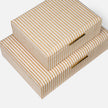 Winslow Striped Raffia Box - Set of 2