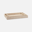 Winslow Striped Raffia Tray - Set of 2