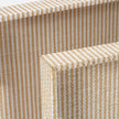 Winslow Striped Raffia Tray - Set of 2