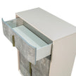 Michael Amini Pavira 5-Drawer Chest - Stone