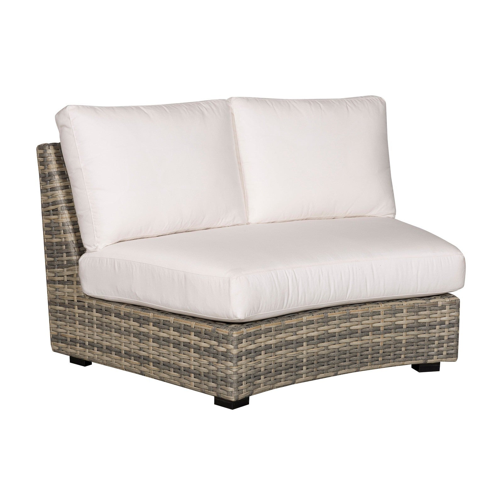 Vanguard Montclair Outdoor Small Curved Armless Loveseat