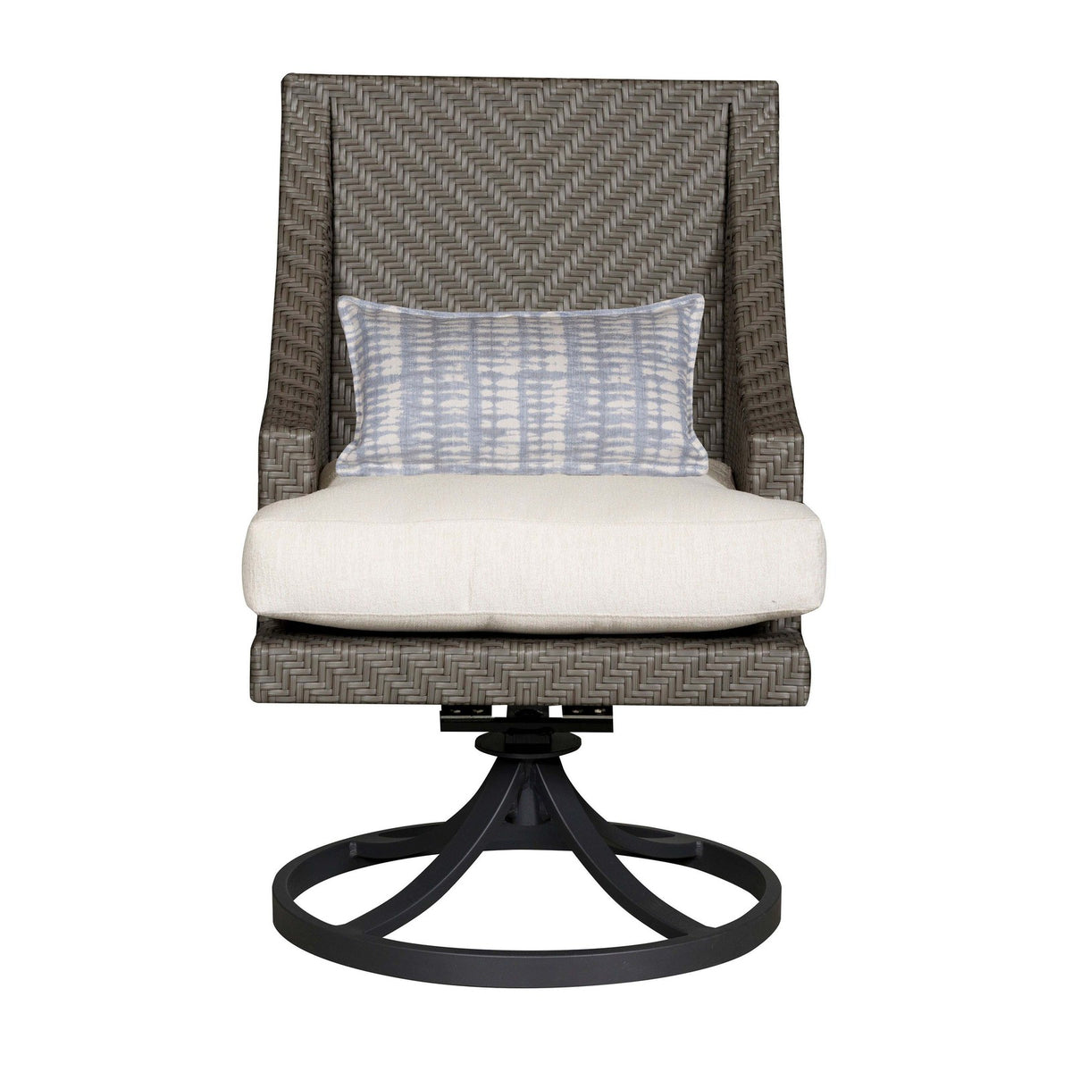 Vanguard Bridgehampton Outdoor Swivel Rocker Dining Chair — Grayson Living