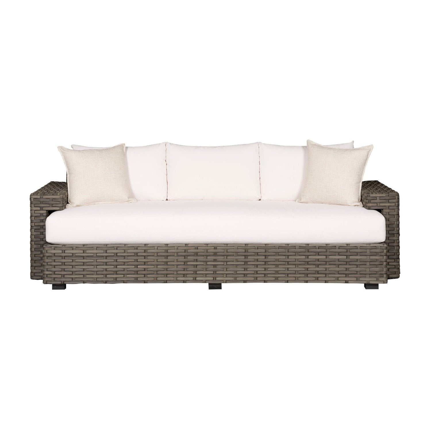 Vanguard Townsend Outdoor Basket Weave Sofa