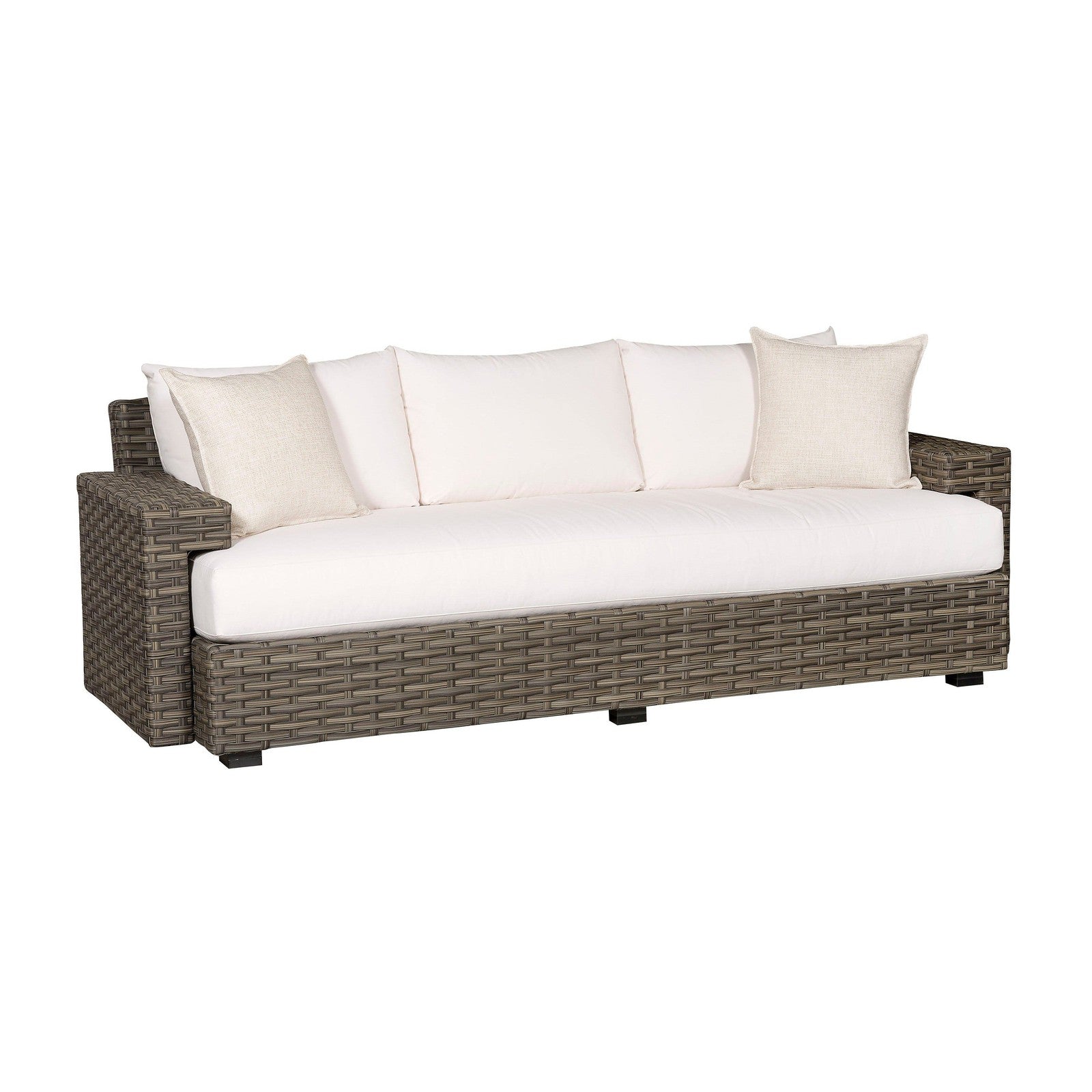 Vanguard Townsend Outdoor Basket Weave Sofa