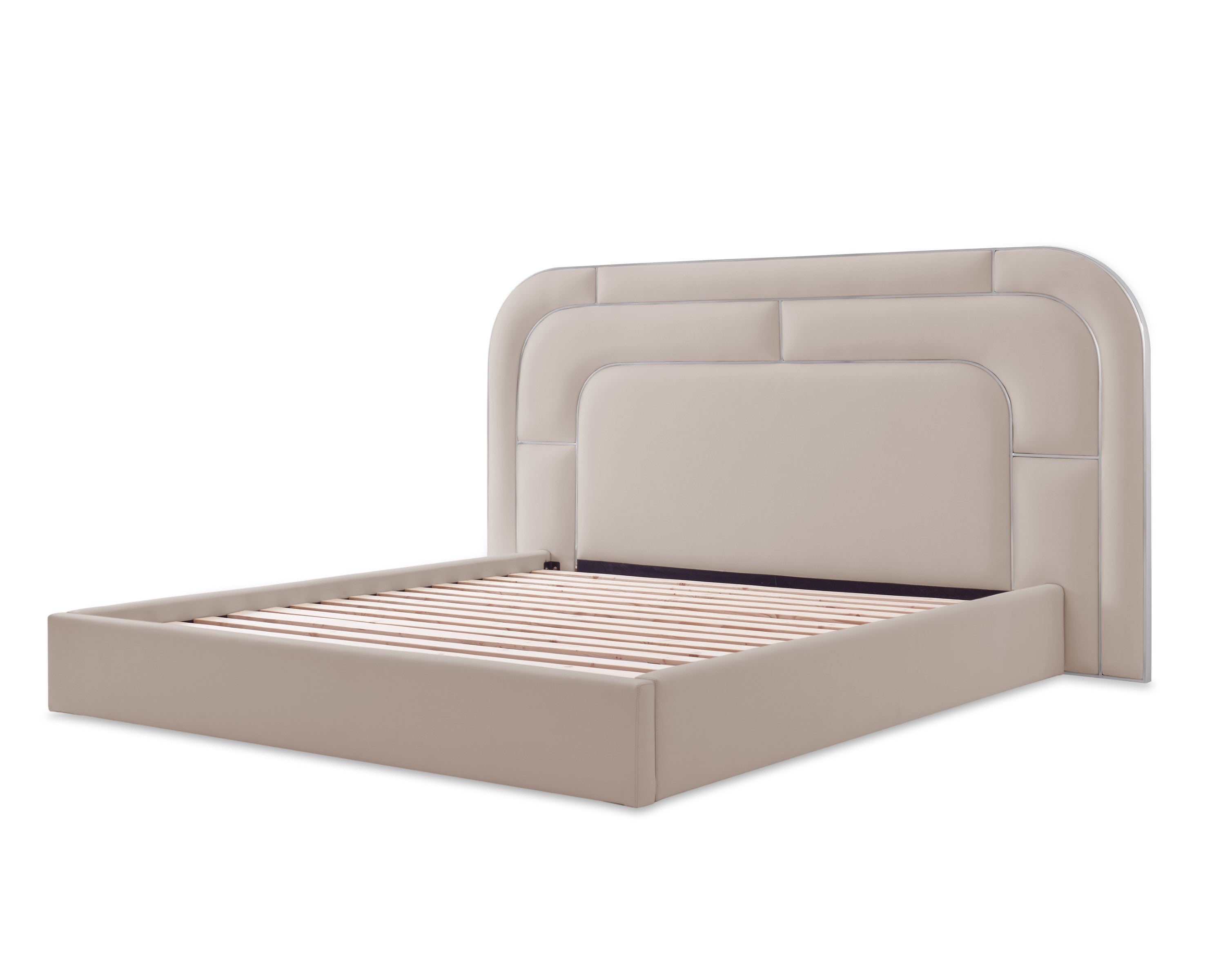 Michael Amini Orchid Lift Up Storage Bed - Gray