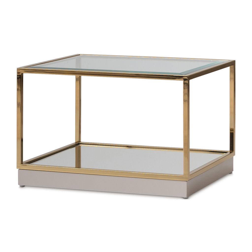 Michael Amini Savannah Breeze Tall Cocktail Table, Set of 2 - Bright Gold