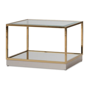 Michael Amini Savannah Breeze Tall Cocktail Table, Set of 2 - Bright Gold