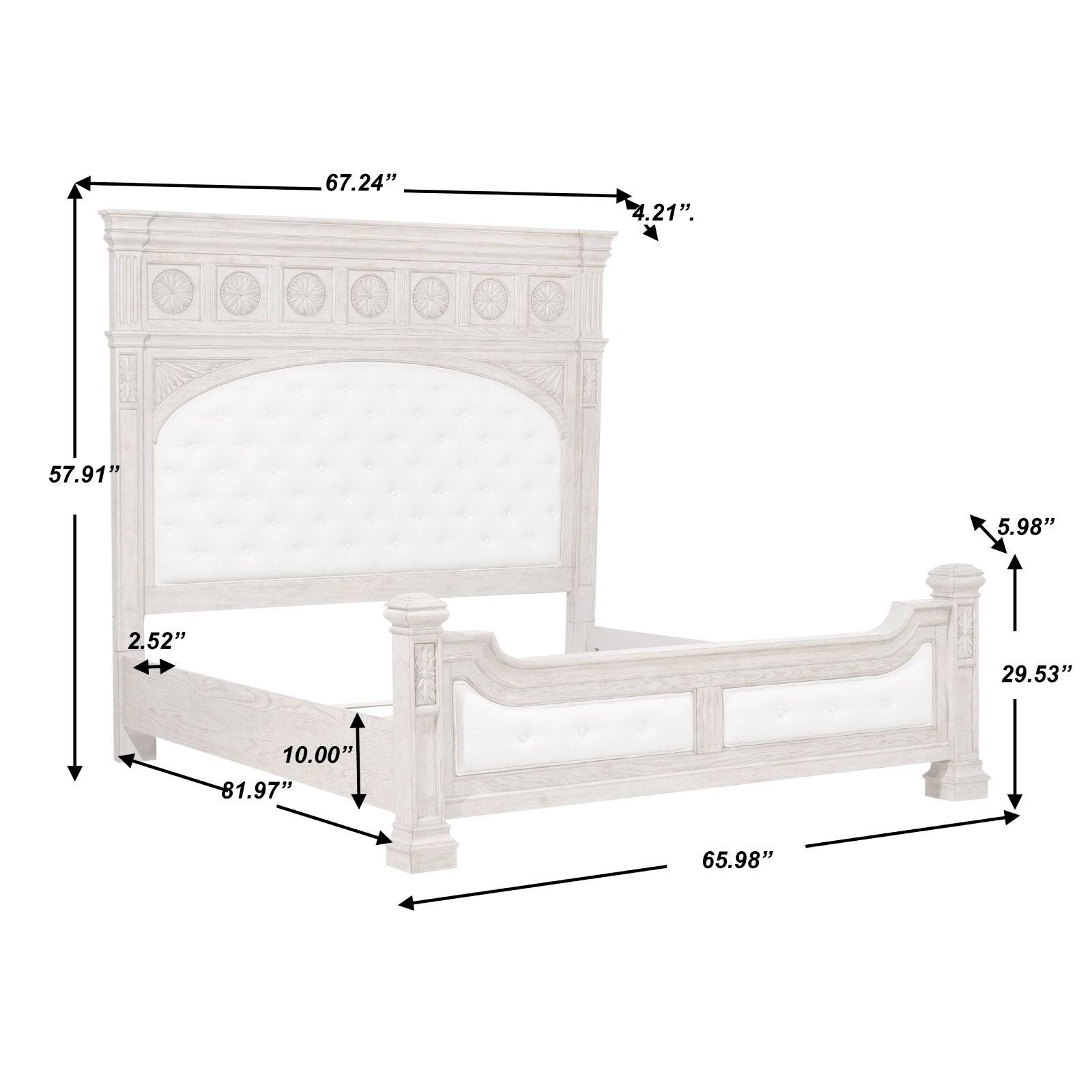 Pulaski Furniture Kingsbury French Gray Panel Bed
