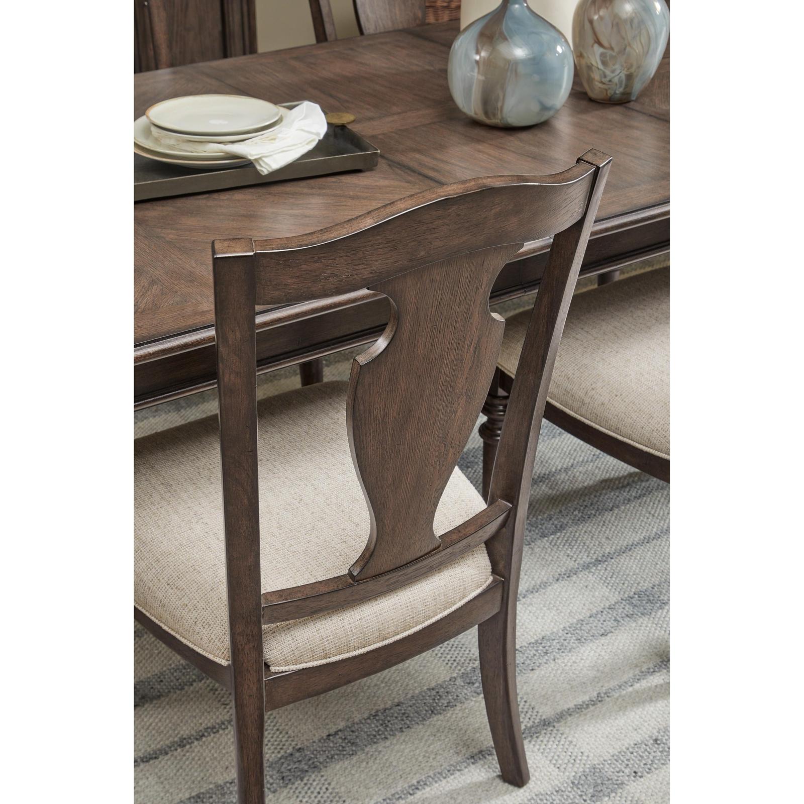 Pulaski Furniture Saddle Creek Timber Brown Wood Back Side Chair Two Pack Sale