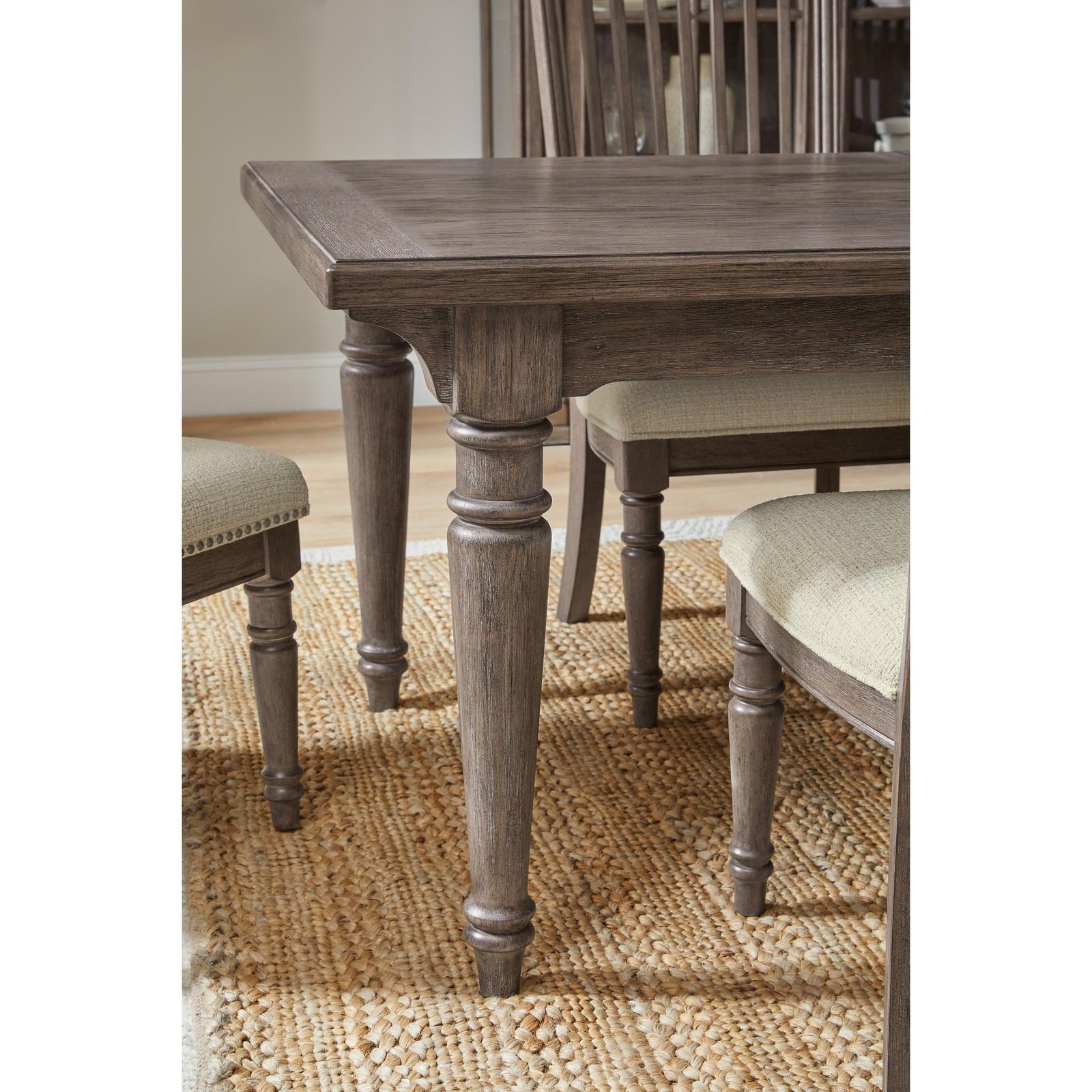 Pulaski Furniture Madison Ridge Natural Bark Extendable Leg Dining Table