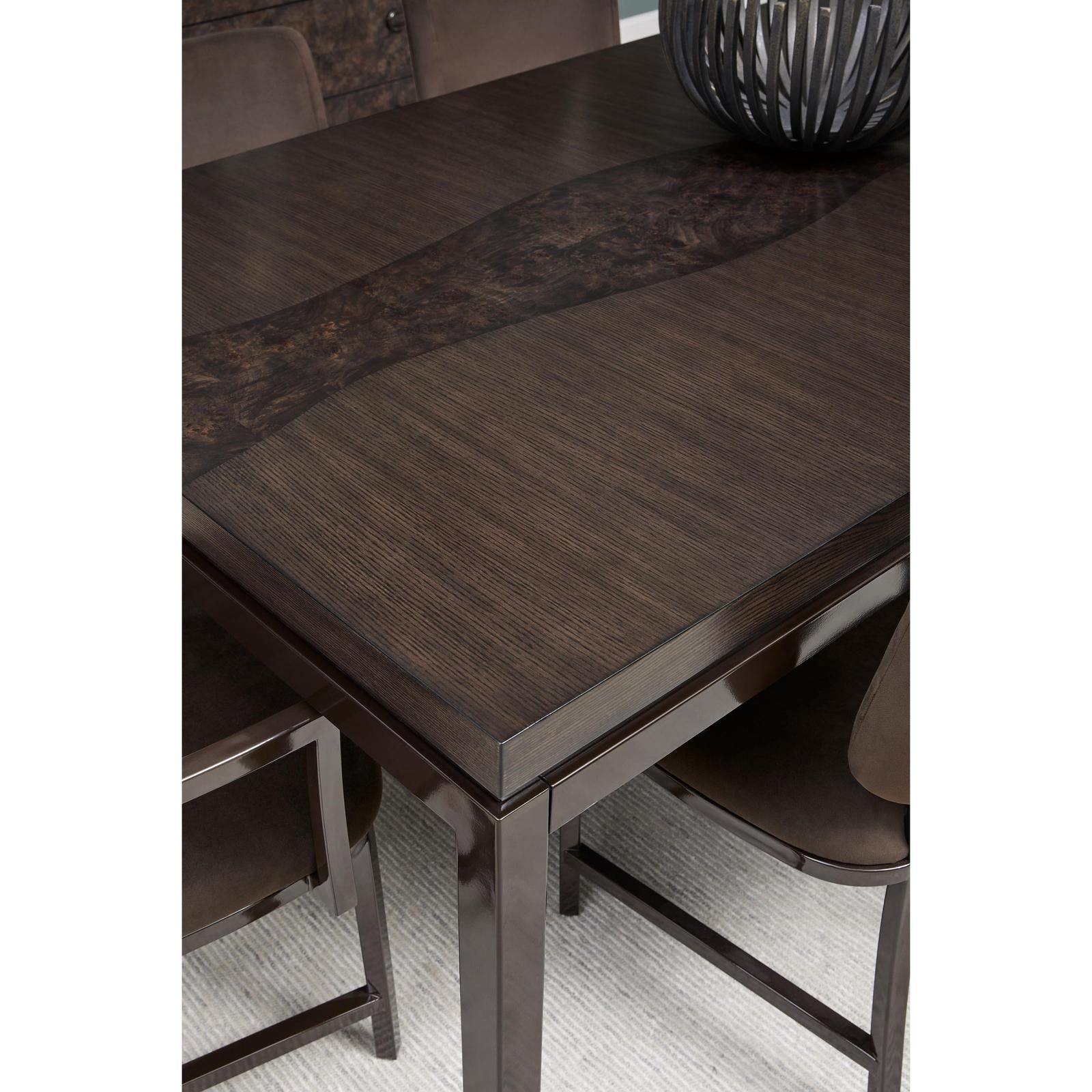 Pulaski Furniture Modern Mosaic Brown Leg Dining Table