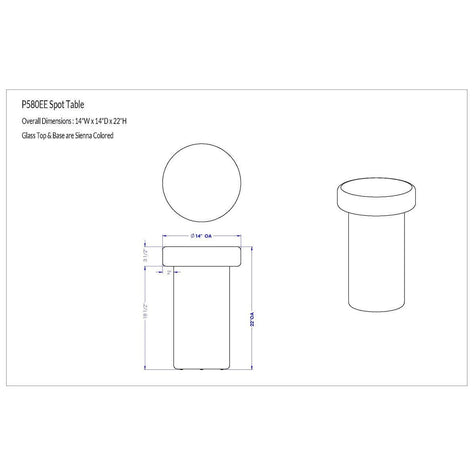 Vanguard Emberly Spot Table