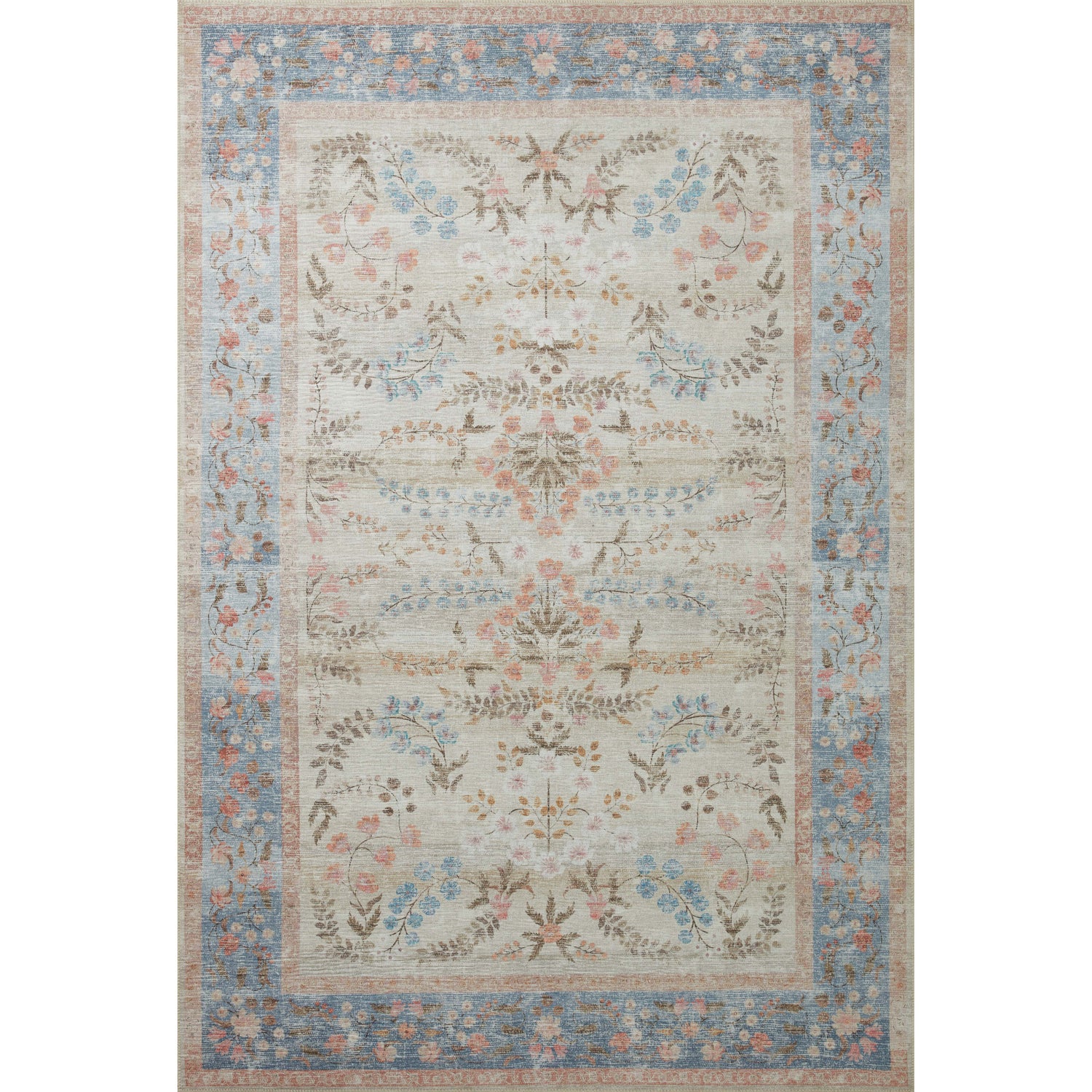 Rifle Paper Palais PAL-04 Rug Lt. Blue