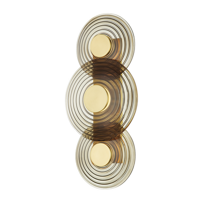 Hudson Valley Lighting Griston 3 Light 12 inch Aged Brass Wall Sconce Wall Light