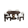 Michael Amini West Kensington Round Dining Table - Medium Espresso